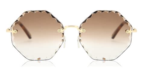 chloe zonnebril 143s 742|Chloe CE 143S 742 Sunglasses in Gold .